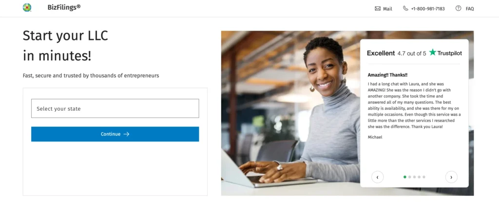 BizFilings - User Reviews