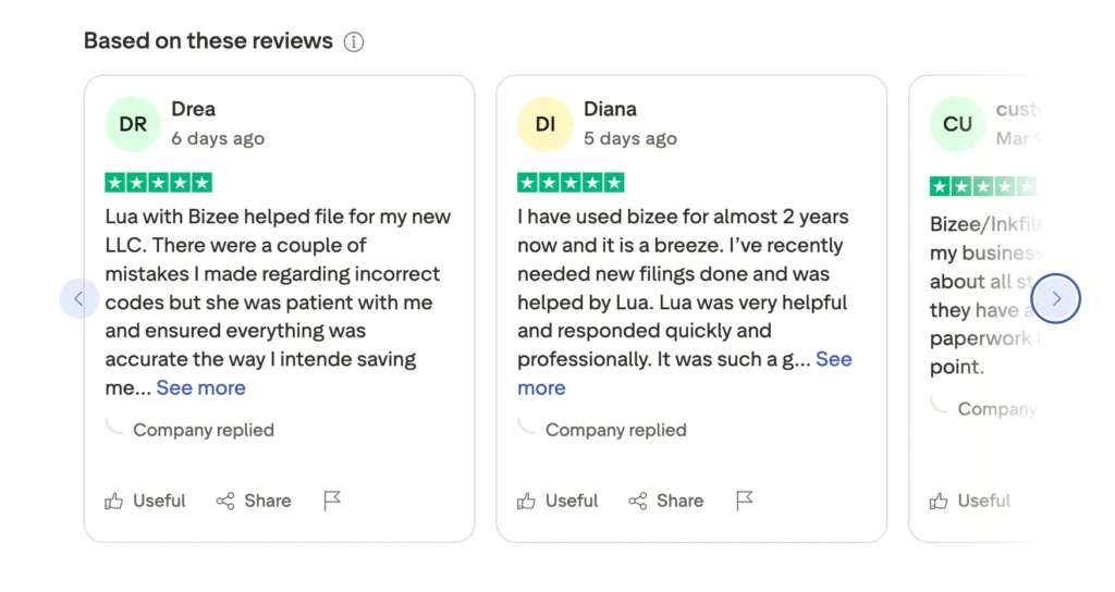 Bizee - User Reviews