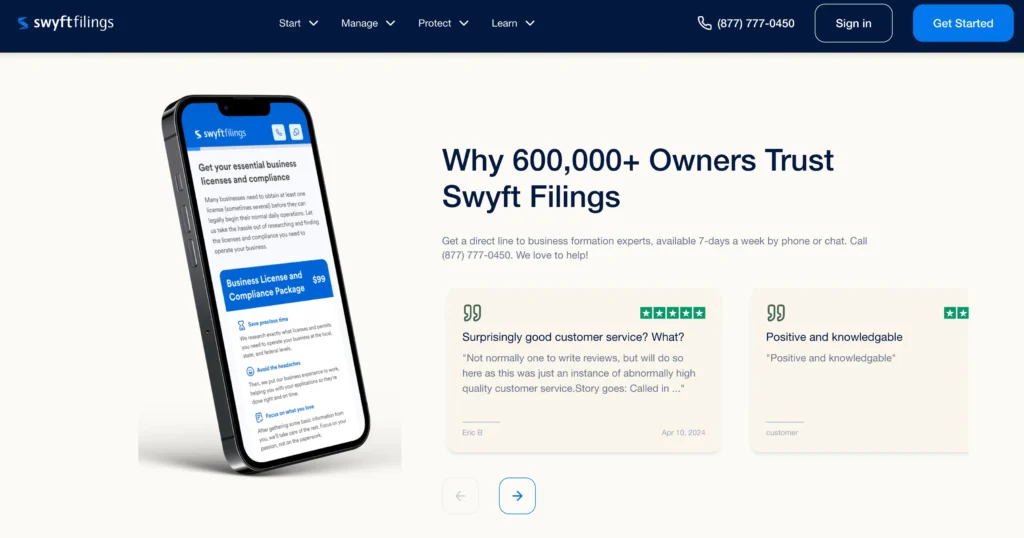 Swyft Filings Features